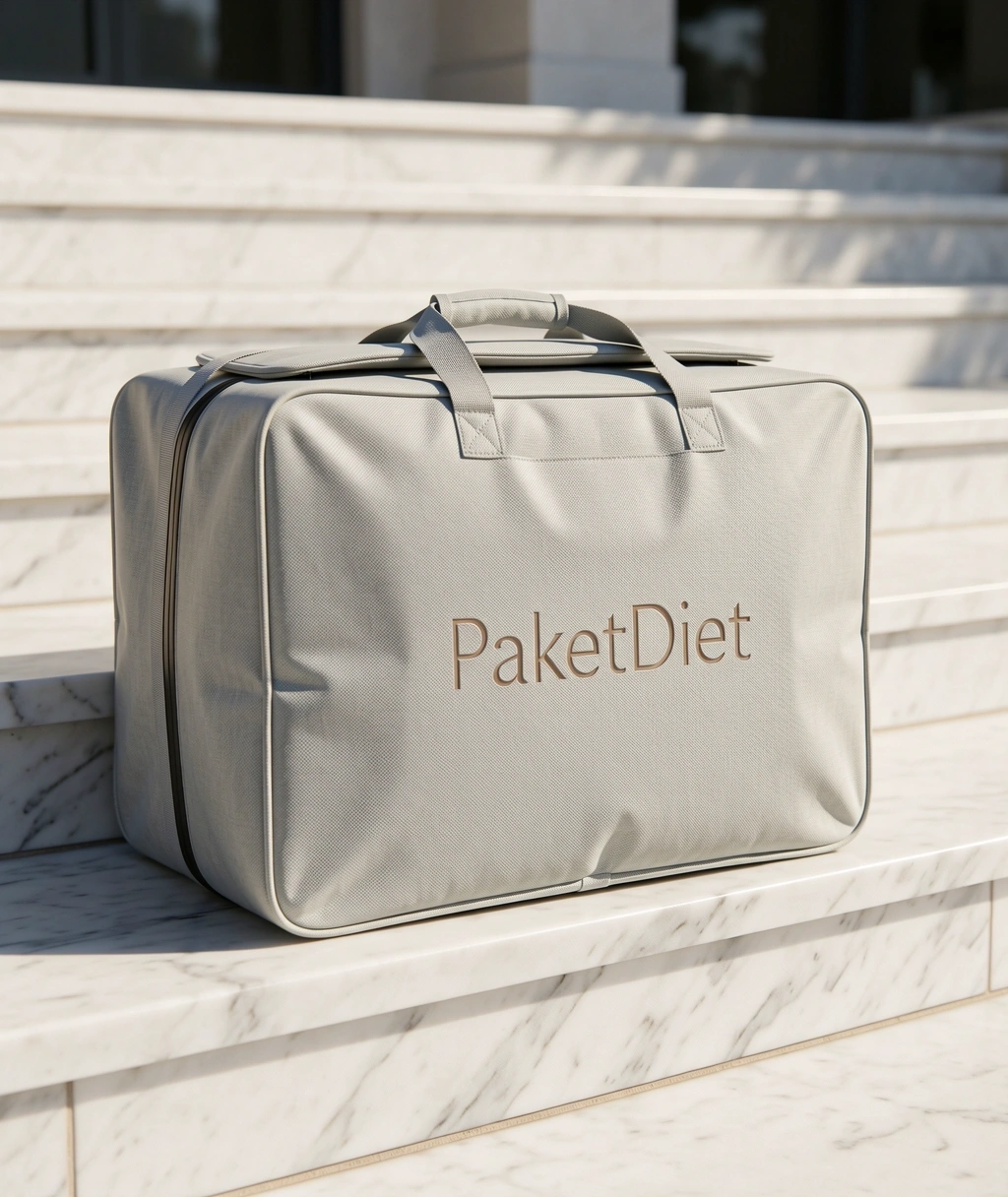 PaketDiet delivery bag arriving at a home